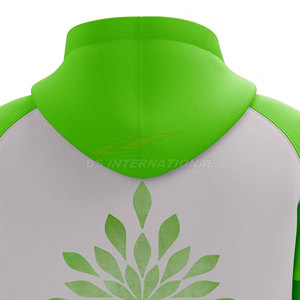 Sudadera con capucha de bloque de Color personalizado para hombre, sudaderas con capucha de lana de peso pesado, ropa de calle de moda por sublimación, Jersey personalizado a la moda - Product Image 5