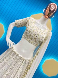 Lehenga choli georgette ลำดับหนัก lehenga choli คอลเลกชันเครื่องแต่งกายของบุคคล - Product Image 3