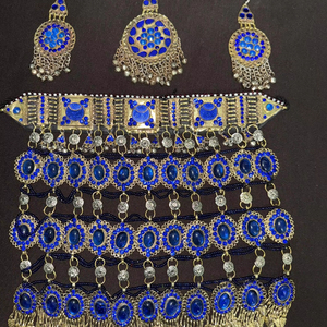 Conjuntos de joyería de moda de boda afgana de ropa cómoda para mujer, incluidos anillos, pendientes, collares, diseño hecho a mano 2025 - Product Image 1