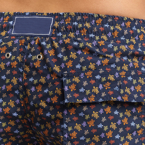 Men's Custom Sublimation Printed Board Shorts-100% Polyester Quick Dry Drawstring Closure RIBBONS Decoration <b>Mid</b> Waist Solid - Product Image 3
