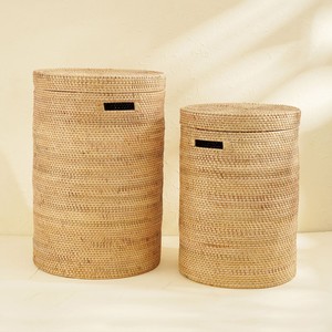 Cestas de mimbre ecológicas para ropa sucia, precio al por mayor, cestas de almacenamiento con tapa - Product Image 3