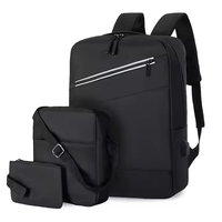 Sac à dos pour ordinateur portable imperméable de haute qualité, moderne, géométrique, avec fermeture éclair, pour étudiantes, avec port de charge USB