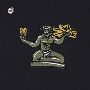 เสื้อสเวตเตอร์ถักแขนยาวคอกลมแขนยาวสำหรับผู้ชายผ้าคอตตอนแนวสตรีทแวร์ถักทรงโอเวอร์ไซส์สำหรับผู้ชายผ้าคอตตอน100% - Product Image 5