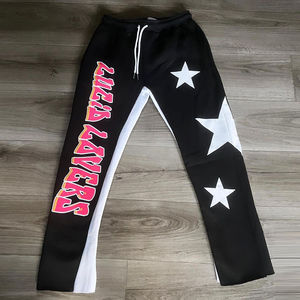 ชุดเซ็ตสองชิ้นสำหรับผู้ชาย พิมพ์ลายกราฟิกตามสั่ง ODM ผ้าฝ้าย 100% กางเกงวอร์มขาบาน เสื้อฮู้ดดี้แบบสวมหัว ไซส์พลัส เสื้อฮู้ดดี้ลายกราฟิกสำหรับผู้ชาย - Product Image 2