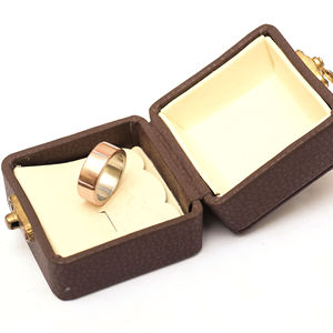 Caja de Anillo de Boda Cuadrada Clásica Hecha a Mano con Mokume Gane, Marca Burraq, Regalo Perfecto para Papá, Esposo, Novio, Soporte OEM - Product Image 6
