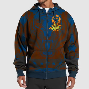 100% algodón de alta calidad personalizado Unisex de talla grande sudaderas de invierno nuevo diseño en relieve de gran tamaño sudaderas con capucha para bordado - Product Image 5