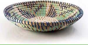 Fabriqué à la main haute vente écologique jonc de mer décoration murale ensemble Boho panier mur Art suspendu décor maison du Vietnam - Product Image 3