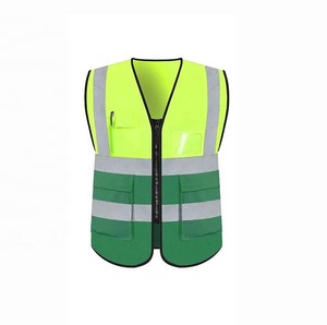Chaleco Reflectante para Hombre, Resistente a la Intemperie, de Poliéster, Chaleco de Seguridad, Chaqueta de Tráfico, Chaleco de Seguridad Reflectante con Cremallera Delantera - Product Image 5
