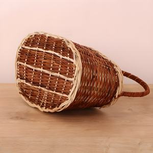 Rotin tressé à la main paniers de fruits secs panier de fleurs en osier blanc organisation de la maison décoration de la boutique - Product Image 4