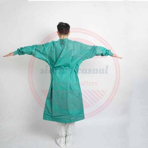 Batas médicas personalizadas de alta calidad con bolsillos para enfermeras y médicos, trajes y batas unisex no tejidas de PP - Product Image 6