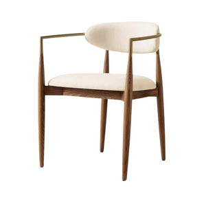 Silla de restaurante con brazos con cojín cómodo y de madera maciza Diseños simples modernos Costumiz Color y tamaño Directo de fábrica - Product Image 1