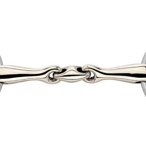 OEM KK ultra Gag bit sensogan 16mm | ดอกฝึกม้าแบบข้อต่อคู่ทำจากสเตนเลสสตีลสำหรับขี่ม้าอังกฤษ & กระโดด - Product Image 3