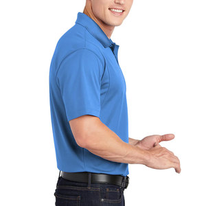 100% poliéster liso en blanco Golf deportes camisas logotipo personalizado bordado algodón hombres Polo camisa - Product Image 6