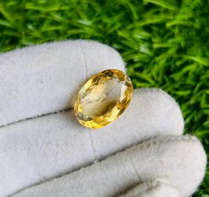 พลอยซิทรินธรรมชาติพร้อมส่ง12.90กะรัตพลอยหลวมทรงรี - Product Image 5