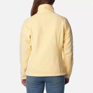 Veste polaire thermique à fermeture éclair intégrale en polyester bon marché pour femmes, fabrication OEM personnalisée - Product Image 2