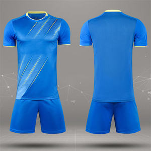 Maillot de sport à manches courtes à col rond personnalisé avec logo OEM, séchage rapide, uniforme masculin, 100% polyester, imprimé, football, soccer - Product Image 5