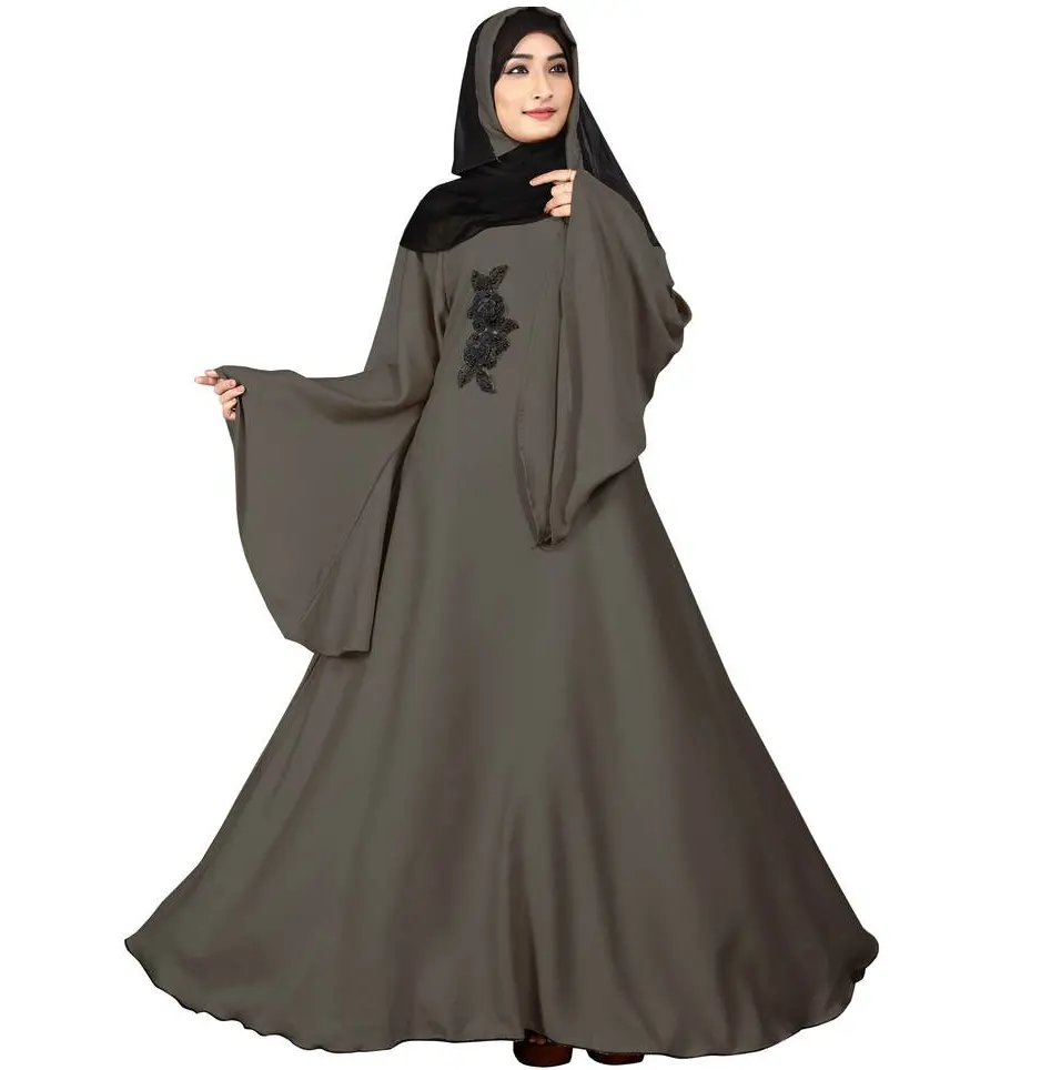 Kualitas Terbaik Produsen Abaya Kustom Baru Desain Terbaru Dubai Abaya Kaftan Bergaya Royal Wanita