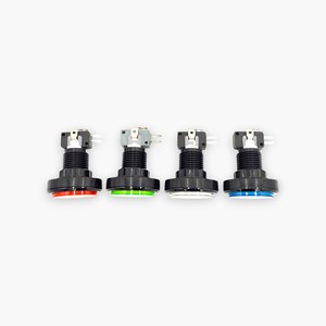 Botón Pulsador Ovalado para Arcade con Luz LED y Microinterruptor, Juego de 4 Colores, 12V, 10 Millones de Ciclos - Product Image 2
