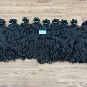 ¡PRODUCTO MEJOR VENTA! Extensión de cabello de trama Paquetes de cabello sin procesar ondulado natural 100% cabello crudo No sintético Sin fibra - Product Image 5