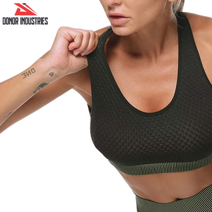 Conjuntos de Yoga para Mujer, Cintura Elástica, Tejido Transpirable Texturizado, Sujetador Deportivo, Pantalones de Yoga de Cintura Media, Conjunto de 2 Piezas para Hacer Ejercicio - Product Image 6