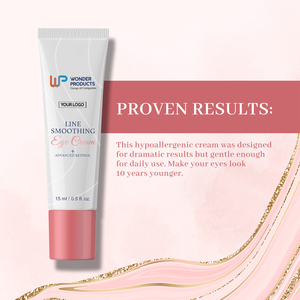 OEM/ODM Advance Retinol ácido hialurónico crema de ojos 15mL fórmula vegana para piel seca Etiqueta Privada orgánica precio al por mayor - Product Image 4