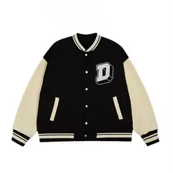 Veste Versity de fabricant de vêtements streetwear pour hommes à bas prix/Vente en gros de vestes coupe-vent d'hiver avec logo personnalisé pour hommes - Product Image 4