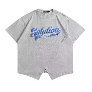 Camisetas Casuales de Verano para Mujer con Estampado Puff, Servicio OEM Disponible, Logotipo Personalizado, Gráfico, 100% Algodón, Transpirables, de Secado Rápido - Product Image 4