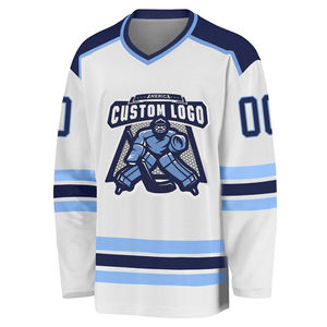 New High Quality Vintage Funny Sublimation Embroidered <b>Long</b> <b>Sleeve</b> Custom <b>Man</b> Ice Hockey Jerseys 100% Polyester Anti-Bacterial - Product Image 2