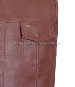 Nardon Apparel Trouver une icône similaire Profession Vintage Heavy Real Leather Biker Vest Lapel Zipper Sleeveless Jacket Leather Vest. - Product Image 5