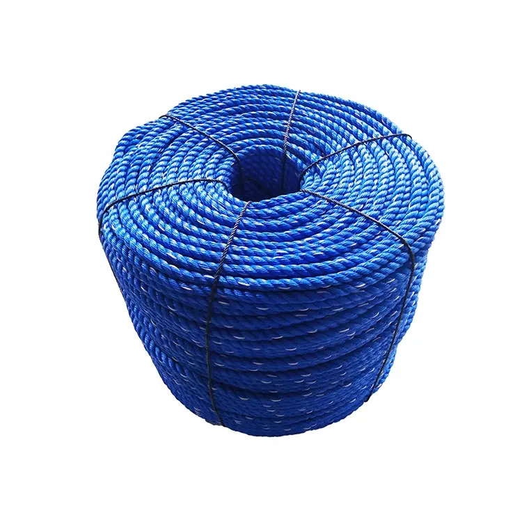 Groothandel Fabriek Prijs 3 Strand Twisted Poly Touw Polyethyleen Touw Pe Touw Met Uv Voor Vissen Landbouw