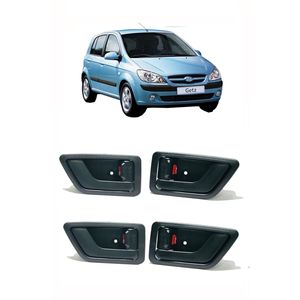 Hyundai Getz Long Door Handle Set Includes Right Left Front Rear-Total 4 Pieces for Interior Use - Product Image 1