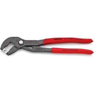 For KNIPEX Hose <b>Clamp</b> Pliers 250 mm Grey Atramentized Head with Plastic Coating - Product Image 1