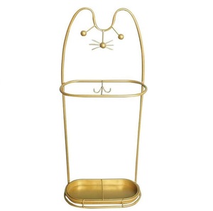 Porte-parapluie en cuir en métal de vente chaude supports de parapluie décoratifs de style unique - Product Image 2