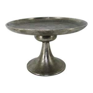 Gold plated 3 tier aluminum cake centerpiece with heritage style carving and round platform <b>crafted</b> for Indian festive cake use - Product Image 5