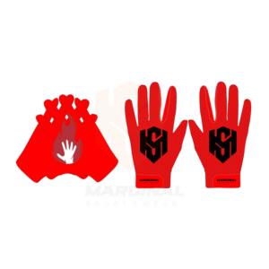 Poignées antidérapantes personnalisables en couleurs et tailles, avec sangle de poignet réglable à fermeture auto-agrippante, gants américains - Product Image 3