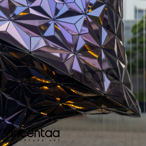 Vincentaa Arte moderno Gran <span class=keywords><strong>plaza</strong></span> al aire libre Centro comercial Escultura <span class=keywords><strong>de</strong></span> acero inoxidable Arte público - Product Image 6