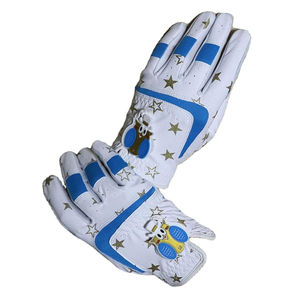 Gants de golf verts sur mesure de haute qualité pour hommes, nouveau style, antidérapants, imperméables, en cuir véritable Cabretta importé, sport - Product Image 3