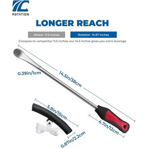 Cucchiai rapidi per pneumatici in acciaio ferro da 15 pollici e valvola di protezione del cerchione per la riparazione di auto per pneumatici Tubeless - Product Image 4