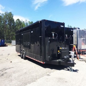10x10 Mobile Food Trailer (<b>Pop</b>-<b>up</b> Style) 15.7Ft With Dual Tandem Axle Insulated Compartments Stainless Steel Frame For Outdoor - Product Image 1