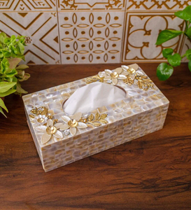 Magnifique boîte à serviettes avec construction en bois et en métal Design durable fait à la main pour la décoration de la maison, de l'hôtel et du restaurant Options personnalisables - Product Image 1