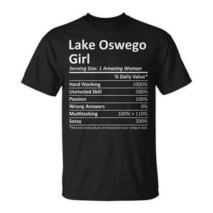 T-shirt promozionale Lake Oswego Girl From Oregon City Home Roots USA - Product Image 1
