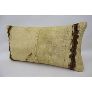 Premium Beige Kantha Patchwork Wool Pillow 12x24 Inch Luxury <b>Vintage</b> Woven Pattern Portable <b>Bedding</b> Fluffy Ring Square Features - Product Image 3