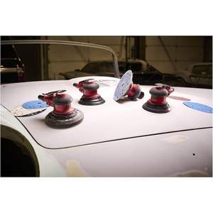 Ponceuse orbitale aléatoire pneumatique de 5 pouces, 12000 tr/min, orbite 3/16, fixation auto-agrippante, 0,3 CV - Product Image 1