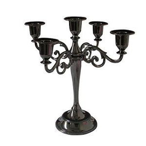 Elegante candelabro de metal plateado antiguo adecuado para la decoración de la mesa de comedor de Navidad con candelabros de lujo - Product Image 5
