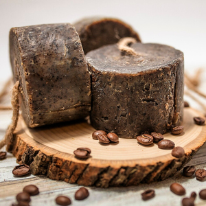 Huile de contrôle du savon personnalisée presse à froid faite à la main savon naturel cacao café ANGLE - Product Image 2