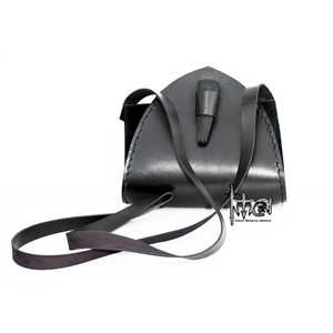 Bolso de Hombro Medieval de Cuero Genuino, Bolso Bandolera Vikingo para LARP, Renacimiento, Reenactación y Cosplay - Product Image 1