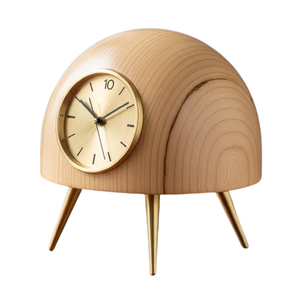 Reloj de mesa de madera de lujo con estilo minimalista y acabado premium, perfecto para escritorios y mesas. - Product Image 3