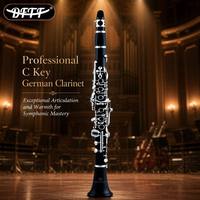 OEM&ODM Factory Wholesale German System 26 Key Bb Clarinet Woodwind Instrument Professional Clarinet for Orchestra Band