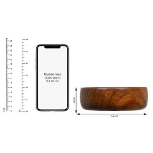 Bol en bois rond d'approvisionnement direct d'usine pour servir des fruits, des noix et des salades, parfait pour la cuisine et la décoration de table - Product Image 2