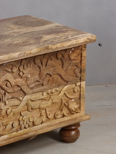 Baúl de Almacenamiento de Madera Premium con Acabado Decorativo y Amplio Interior para Organización del Hogar - Product Image 6